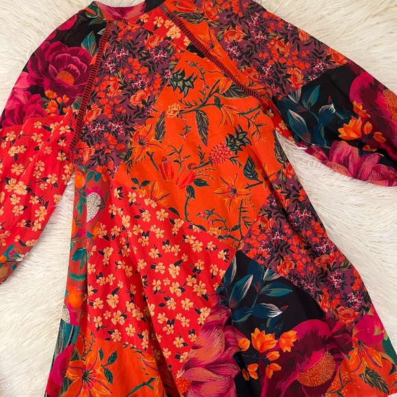 Farm Rio “Mini dress in Floral" NWT - Picture 7 of 11